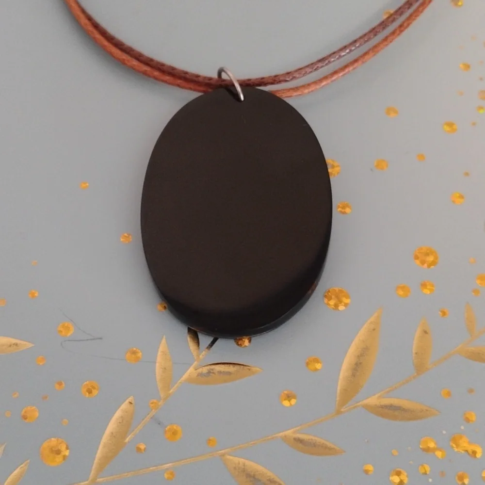 Mosaic Abalone Pendant Necklace - Picture 3 of 9